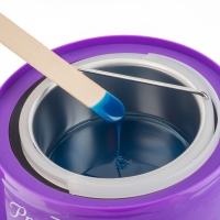 Set aparat incalzire ceara cu perle de ceara si spatule, mov, BH066